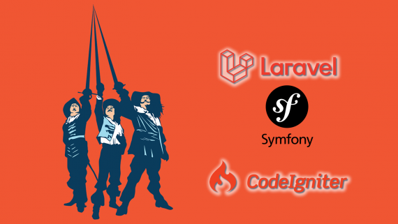 The three musketeers of PHP frameworks
